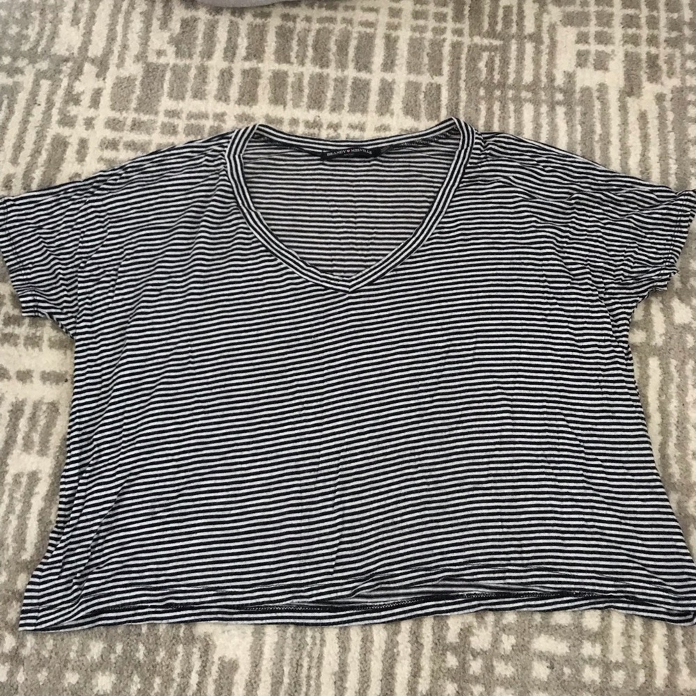Brandy Melville Striped Short Sleeve Top